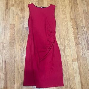 Elegant Red Sleeveless Dress